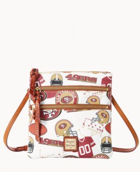 Dooney NFL 49ers N S Triple Zip Crossbody 49ERS ID-lBiphC8X