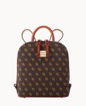 Dooney Gretta Small Zip Pod Backpack Brown Tmoro ID-28SI3A7u