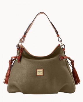 Dooney Pebble Grain Hobo Olive ID-1snENNmM