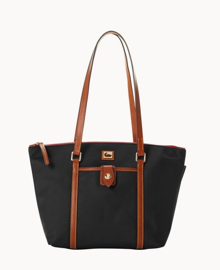 Dooney Wayfarer Zip Tote Black ID-CSZowXCk - Click Image to Close