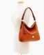 Dooney Pebble Grain Twist Strap Hobo Caramel ID-CQhKEkpe