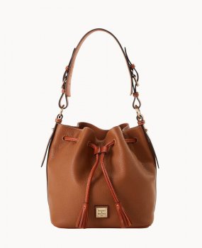 Dooney Pebble Grain Drawstring Caramel ID-b3ySim6H