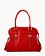 Dooney Florentine Domed Buckle Satchel Red ID-ocRnSmYz