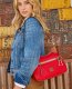 Dooney Pebble Grain Small Hobo Red ID-axWGKABn