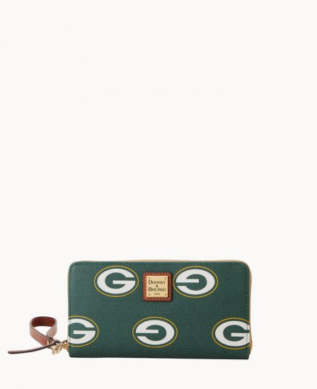 Dooney NFL Packers Large Zip Around Wristlet Packers ID-gJ3TyPTe - Click Image to Close