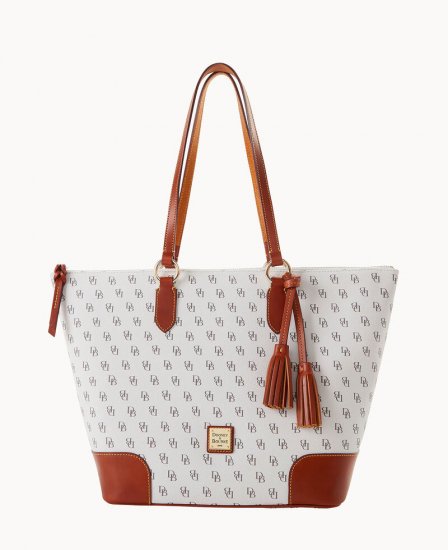 Dooney Gretta Career Tote Bone ID-wCB6Xcoc - Click Image to Close