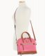 Dooney Ostrich Domed Zip Satchel Hot Pink ID-0grBoB2Z