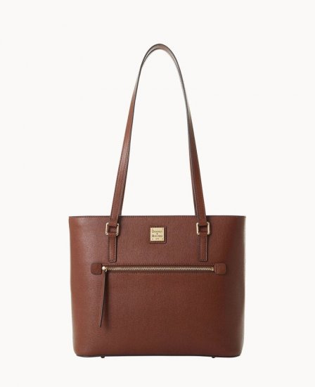 Dooney Saffiano Shopper Amber ID-HFlnFHvt - Click Image to Close