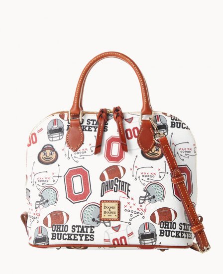 Dooney Collegiate Ohio State Zip Zip Satchel OHIO STATE ID-2XG3GqvL - Click Image to Close