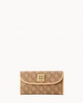 Dooney Maritime Continental Clutch Brown ID-Ue8dRXG7