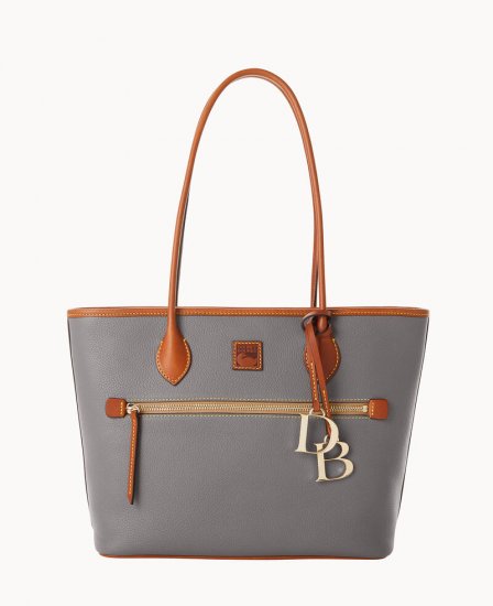 Dooney Pebble Grain Tote Slate ID-MK1DowCI - Click Image to Close