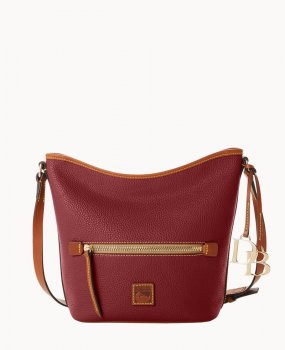 Dooney Pebble Grain Zip Sac Wine ID-diPxjdwx