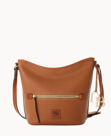 Dooney Pebble Grain Zip Sac Caramel ID-g9VCicsR - Click Image to Close