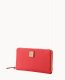 Dooney Saffiano Large Zip Around Wristlet Tomato ID-XUSl8lqP