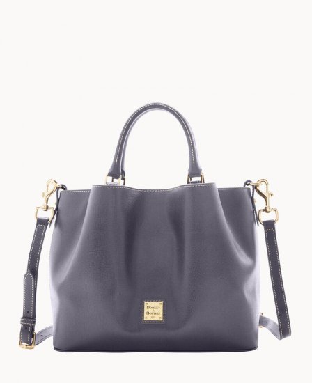 Dooney Saffiano Barlow Dark Grey ID-q59L8le0 - Click Image to Close