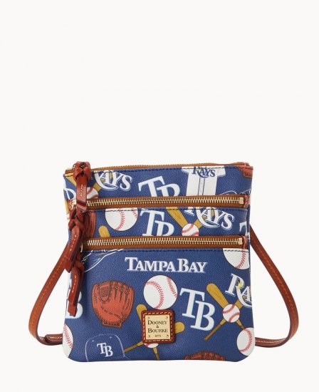 Dooney MLB Rays Triple Zip Crossbody Rays ID-Sey922hl - Click Image to Close