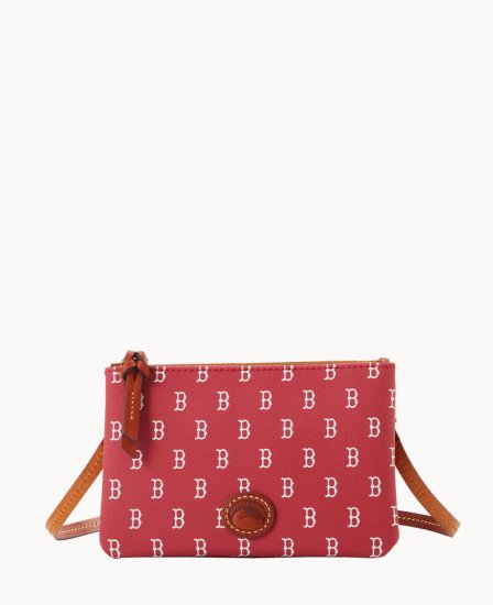 Dooney MLB Red Sox Top Zip Crossbody Red Sox ID-0XKq0pl7 - Click Image to Close