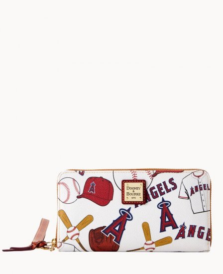 Dooney MLB Angels Large Zip Around Wristlet ANGELS ID-Mm5ssvO4 - Click Image to Close