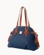 Dooney Pebble Grain Domed Satchel Jeans ID-3zcnhfVV