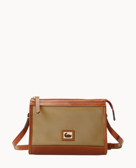 Dooney Wayfarer Zip Crossbody Taupe ID-f6wSeF8u - Click Image to Close