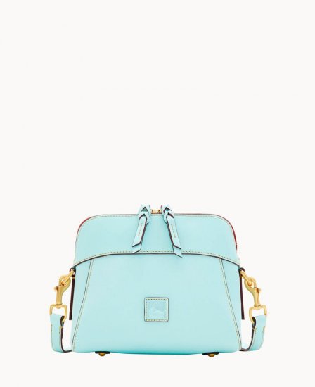 Dooney Florentine Cameron Crossbody Pale Blue ID-3KFwpKJe - Click Image to Close