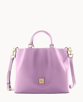 Dooney Saffiano Large Barlow Light Mauve ID-07F0h7xw