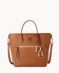 Dooney Pebble Grain Handle Tote Caramel ID-x1lA3E88