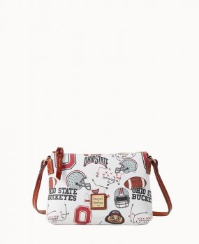 Dooney Collegiate Ohio State Crossbody Pouchette OHIO STATE ID-IxuKzrQx