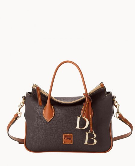 Dooney Pebble Grain Satchel Brown Tmoro ID-pVPSxbeD - Click Image to Close