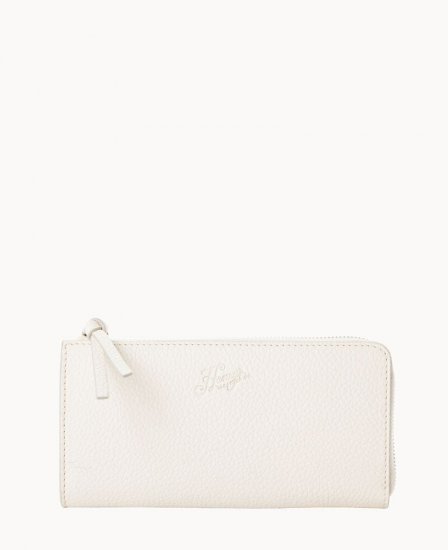 Dooney Henrys Zip Clutch White ID-DoJQ1MUZ - Click Image to Close