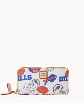 Dooney NFL Bills Large Zip Around Wristlet Bills ID-nOQiexT7