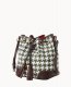 Dooney Houndstooth Crossbody Drawstring Green ID-XpCKMei9