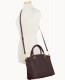 Dooney Florentine Domed Satchel Brown Tmoro ID-9QMi8L7F