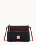 Dooney Pebble Grain Ginger Crossbody Black ID-fJcFBLaK