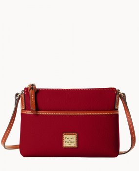 Dooney Pebble Grain Ginger Crossbody Wine ID-MY9izaPF