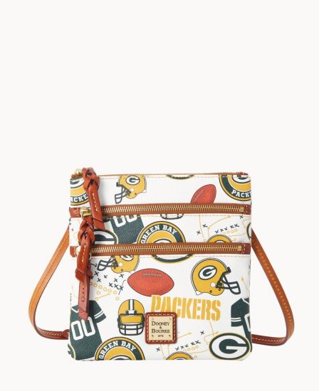 Dooney NFL Packers N S Triple Zip Crossbody PACKERS ID-FS33JIZX - Click Image to Close