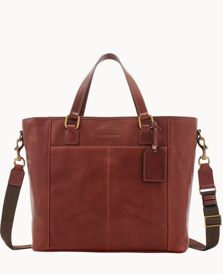 Dooney Florentine Newport Tote Chestnut ID-XhfK99r9 - Click Image to Close