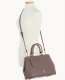 Dooney Saffiano Zip Satchel Taupe ID-0KS9J0De