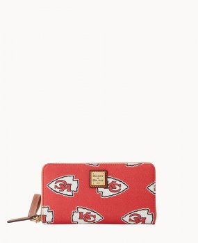 Dooney NFL Chiefs Large Zip Around Wristlet Chiefs ID-GqRjyXMR