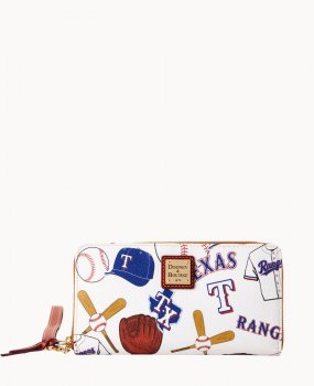 Dooney MLB Rangers Large Zip Around Wristlet RANGERS ID-SQmvnf6n