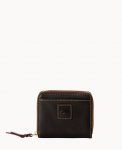 Dooney Florentine Small Zip Around Wallet Black Black ID-gCkDSjqo