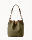 Dooney All Weather Leather 3.0 Drawstring 25 Green ID-rap0bhOl