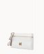 Dooney Saffiano Double Zip Wristlet Off White ID-X18bypPm