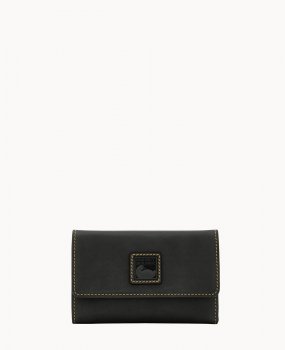 Dooney Florentine Flap Wallet Black Black ID-pwusuNOQ