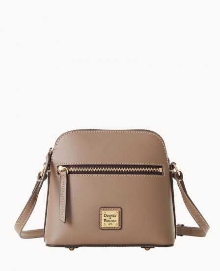 Dooney Beacon Zip Domed Crossbody Light Taupe ID-tP4wpDtX - Click Image to Close