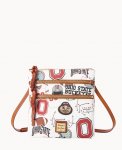 Dooney Collegiate Ohio State N S Triple Zip Crossbody OHIO STATE ID-Rn1NrKZP