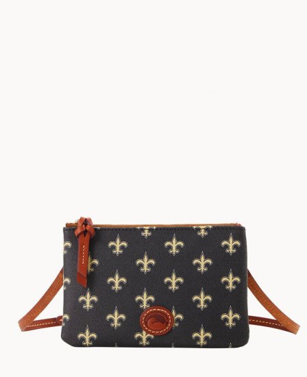 Dooney NFL Saints Top Zip Crossbody Saints ID-4Y29Njak - Click Image to Close