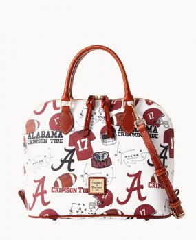 Dooney Collegiate Alabama Zip Zip Satchel U OF ALABAMA ID-nc6mbjYR