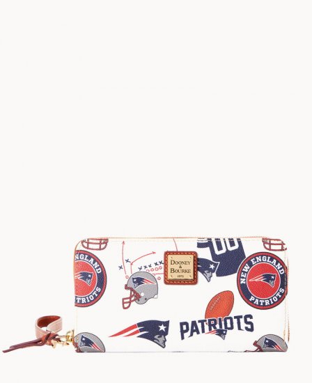 Dooney NFL Patriots Large Zip Around Wristlet PATRIOTS ID-dNDlVkqD - Click Image to Close