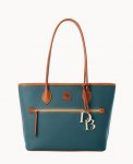 Dooney Pebble Grain Tote Teal ID-2zbLt9Td